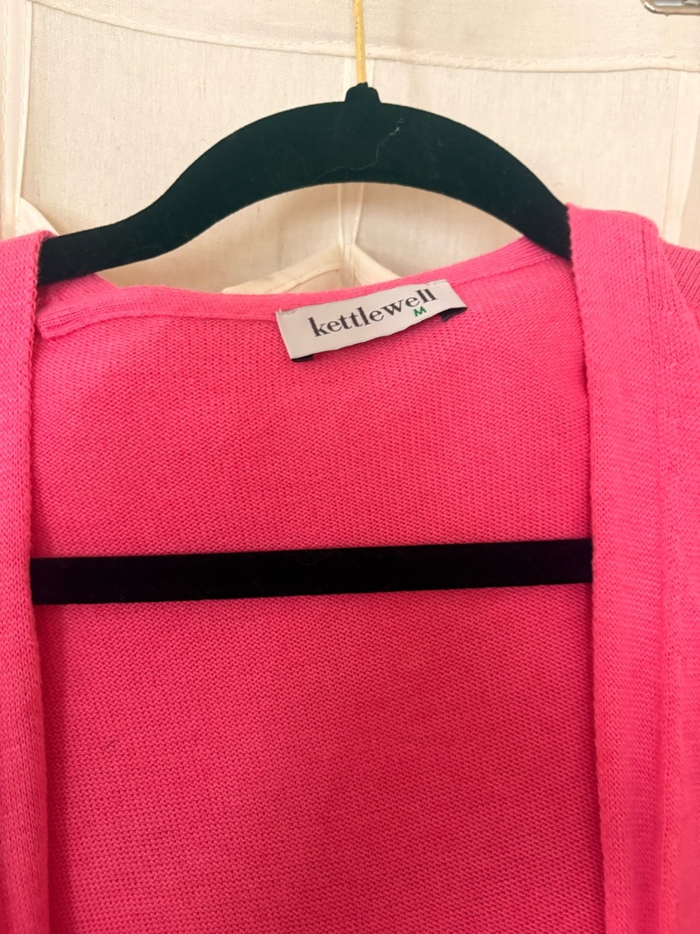 Pink Open-Front Long Cardigan - Picture 2 of 5
